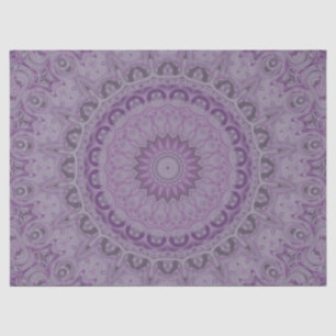 Abstracte Waterverf Medallion in Violet Tissuepapier
