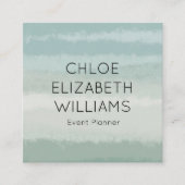 Abstracte Waterverf met Bleek strooisel Vierkante Visitekaartje (Voorkant)