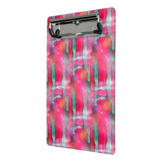 Abstracte waterverf met zonneglare mini klembord (Angled2)