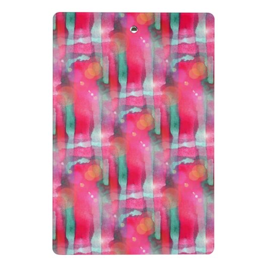 Abstracte waterverf met zonneglare mini klembord (Achterkant)