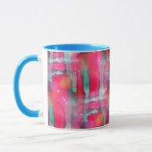 Abstracte waterverf met zonneglare mok (Links)