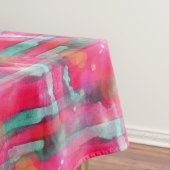 Abstracte waterverf met zonneglare tafelkleed (Voorbeeld)