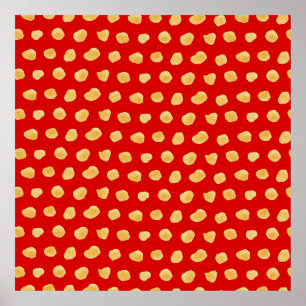 Abstracte waterverf naadloos patroon, met de hand  poster