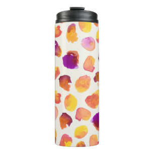 Abstracte Waterverf naadloze illustratie Thermosbeker