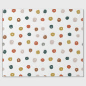 Abstracte Waterverf Neutrale Stippen Cadeaupapier (Vlak)