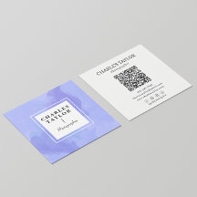 Abstracte Waterverf Paarse vierkant elegantie