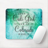 Abstracte Waterverf palmboom Muismat (Met muis)