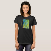 Abstracte Waterverf palmboom T-shirt (Voorkant volledig)