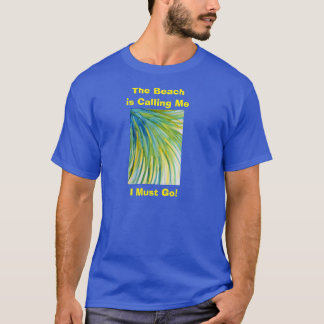 Abstracte Waterverf palmboom T-shirt