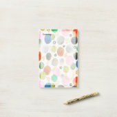 Abstracte Waterverf Pebble Gold Glitter Art Post-it® Notes (Op bureau)