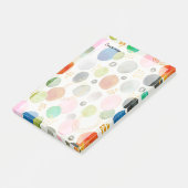 Abstracte Waterverf Pebble Gold Glitter Art Post-it® Notes (Schuin)