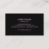 Abstracte Waterverf penseelstreken Visitekaartje (Achterkant)