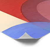 Abstracte Waterverf Regenboog Poster (Hoek)