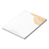 Abstracte Waterverf Roze en Goud op maat Notitieblok (Gedraaid)