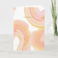 Abstracte waterverf roze verf draai Congrats