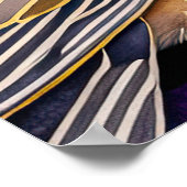 Abstracte Waterverf Schilderen van Vogels 2:3 Poster (Hoek)