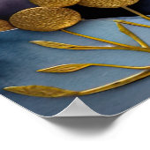 Abstracte Waterverf Schilderen van Vogels 3:2 Poster (Hoek)