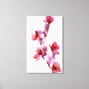 Abstracte waterverf schilderijen 3 canvas afdruk