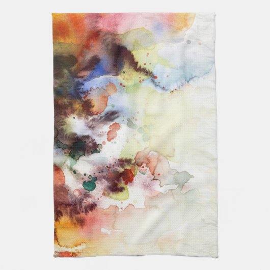 Abstracte waterverf slijptextuur met verf theedoek (Verticaal)