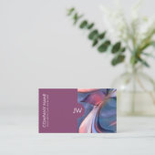 Abstracte Waterverf stroom Visitekaartje (Staand voorkant)