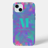 Abstracte Waterverf swash monogram Case-Mate iPhone Case (Achterkant)