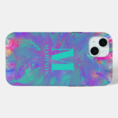 Abstracte Waterverf swash monogram Case-Mate iPhone Case (Achterkant (horizontaal))