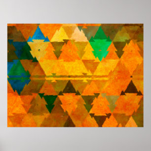 Abstracte waterverf textuurachtergrond. Olieschild Poster