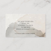 Abstracte Waterverf therapeut Visitekaartje (Achterkant)