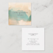 Abstracte Waterverf Therapeut Visitekaartje (Voorkant / Achterkant)