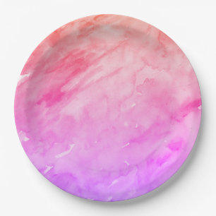 Abstracte Waterverf Tie Dye Neon Papieren Bordje