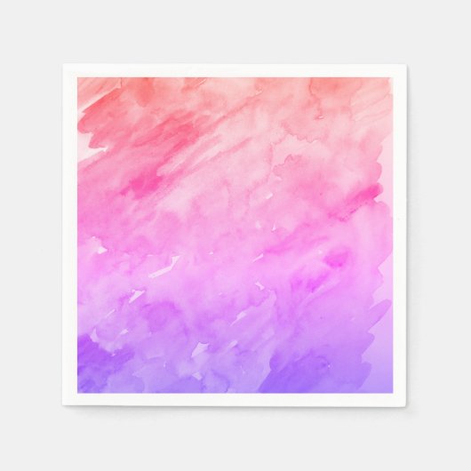 Abstracte Waterverf Tie Dye Neon Servet (Voorkant)