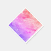 Abstracte Waterverf Tie Dye Neon Servet (Hoek)