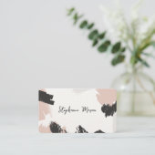 Abstracte Waterverf Uniek Eenvoudig Visitekaartje (Staand voorkant)