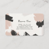 Abstracte Waterverf Uniek Eenvoudig Visitekaartje (Achterkant)