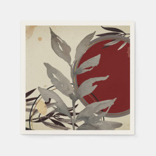 Abstracte Waterverf van Bourgogne Artistieke Servet