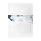 Abstracte Waterverf van de marine Uitnodigingen Wikkel (Voorkant Voorbeeld)