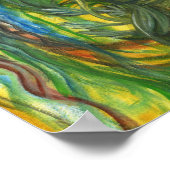 Abstracte Waterverf van Toby Mikle Poster (Hoek)