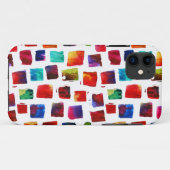 Abstracte waterverf visteert geometrisch patroon Case-Mate iPhone case (Achterkant (horizontaal))