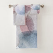 Abstracte Waterverf voor pasta's Shower C Bad Handdoek (Insitu)