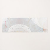 Abstracte Waterverf Vormen Etheral Yoga Mat (Achterkant (horizontaal))