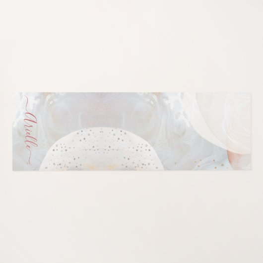 Abstracte Waterverf Vormen Etheral Yoga Mat (Achterkant (horizontaal))