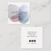 Abstracte Waterverf Vormen Visitekaartje (Voorkant / Achterkant)