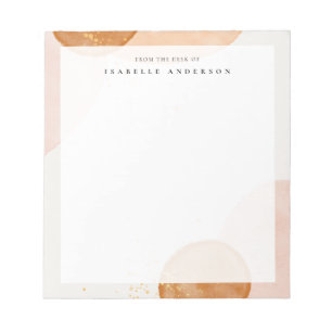 Abstracte Waterverf Vormt Blocnote