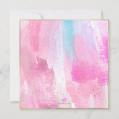 Abstracte Waterverf Waves Marble Bat Mitswa Kaart (Achterkant)