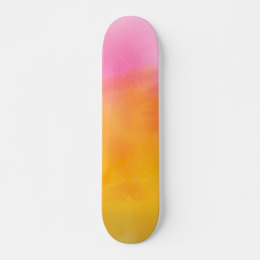 Abstracte Waterverf Zachte achtergrond Skateboard (Voorkant)