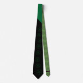 Abstracte Wave Baphomet Stropdas {groen} (Voorkant)