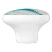 Abstracte Wave Painting Keramische knop (Zijkant)