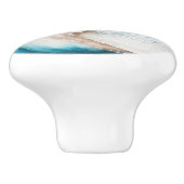 Abstracte Wave Painting Keramische knop (Zijkant)