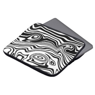 Abstracte Waves-laptophoes - uw kleuren Laptop Sleeve