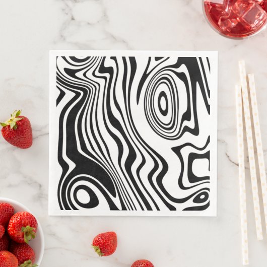 Abstracte Waves Pattern servetten - Kies kleuren (Insitu)
